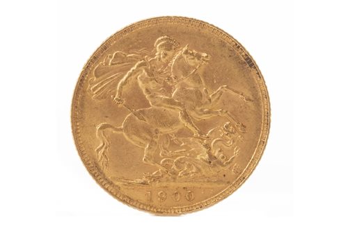 Lot 599 - A GOLD SOVEREIGN, 1900