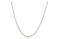 Lot 33 - A MIKIMOTO PEARL NECKLACE