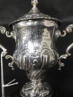 Lot 218 - A SILVER TROPHY CUP
