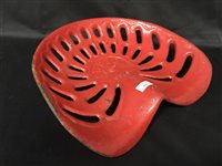 Lot 233 - A RED ALBION TRACTOR SEAT