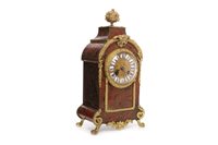 Lot 1454 - A LATE VICTORIAN BOULLE CLOCK