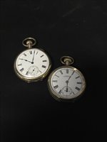 Lot 256 - WALTHAM POCKET WATCH AND ANOTHER