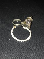 Lot 257 - AN ETERNITY RING AND OTHER JEWELLERY
