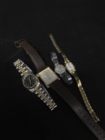 Lot 328 - A LADIES OMEGA WRIST WATCH AND OTHER WATCHES