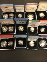 Lot 1588 - LOT OF SILVER PROOF COINS comprising two 10...