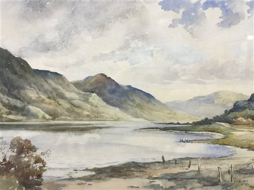 Lot 353 - A PAIR OF LOCH SCENES BY TOM PATERSON
