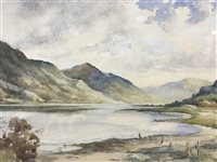 Lot 353 - A PAIR OF LOCH SCENES BY TOM PATERSON
