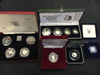 Lot 1592 - LOT OF SILVER PROOF COINS comprising a Queen...