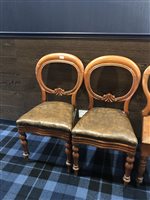 Lot 284 - SEVEN DINING CHAIRS