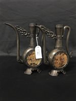 Lot 292 - A PAIR OF CHINESE PEWTER EWERS
