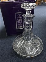 Lot 379 - AN EDINBURGH CRYSTAL SHIP'S DECANTER