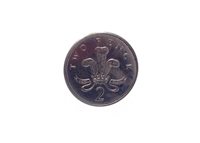 Lot 518 - VERY RARE MISTRIKE TWO PENCE COIN