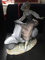 Lot 424 - A LLADRO FIGURE OF A GIRL ON A SCOOTER
