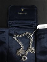 Lot 432 - A TIFFANY AND CO SILVER NECK CHAIN