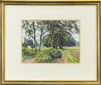 Lot 421 - BY ROAD AT MILNFIELD, AN ORIGINAL WATERCOLOUR BY JAMES MCINTOSH PATRICK