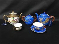 Lot 130 - AN EGG SHELL PART TEA SERVICE AND OTHER TEA WARE