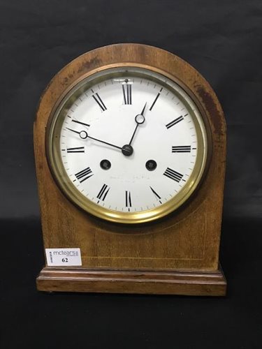 Lot 62 - AN EARLY 20TH CENTURY FRENCH MANTEL CLOCK