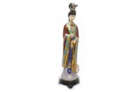 Lot 599 - LARGE 20TH CENTURY CHINESE CLOISONNE FIGURE...