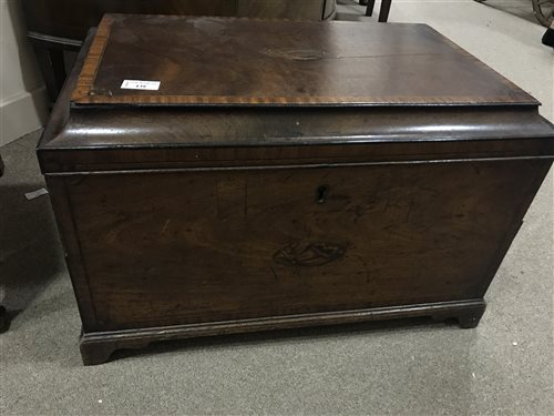 Lot 139 - AN INLAID MAHOGANY CHEST