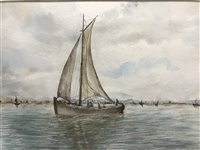 Lot 46 - A WATERCOLOUR BY H STRONG