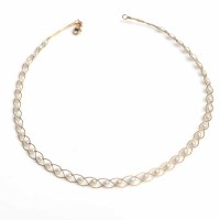 Lot 1649 - NINE CARAT GOLD BEAVERBROOKS PEARL NECKLACE of...