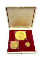 Lot 537 - A BATTLE OF BRITAIN THREE GOLD COIN SET