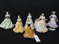 Lot 174 - A COLLECTION OF ROYAL WORCESTER FIGURES