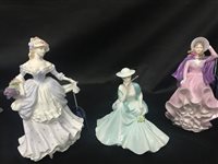Lot 175 - A COLLECTION OF COALPORT FIGURES