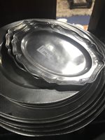 Lot 224 - A COLLECTION OF PEWTER PLATES