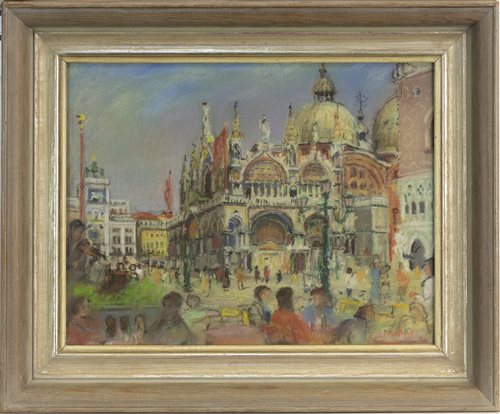 Lot 449 - ST MARKS, FROM THE PIAZZETTA, BY ANTHONY ARMSTRONG