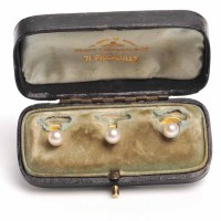 Lot 1674 - SET OF THREE EARLY TWENTIETH CENTURY PEARL...