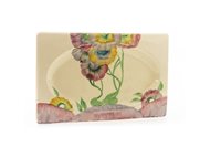 Lot 1270 - A CLARICE CLIFF FOR STAFFORDSHIRE BIARRITZ PLATE