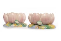 Lot 1279 - A PAIR OF CLARICE CLIFF FOR NEWPORT WATER LILY BOWLS