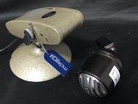 Lot 303 - A VINTAGE MICROPHONE BY GRAMPIAN AND ANOTHER