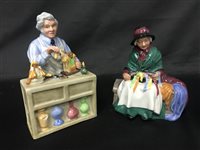 Lot 381 - A ROYAL DOULTON FIGURE OF THE CHINA REPAIRER