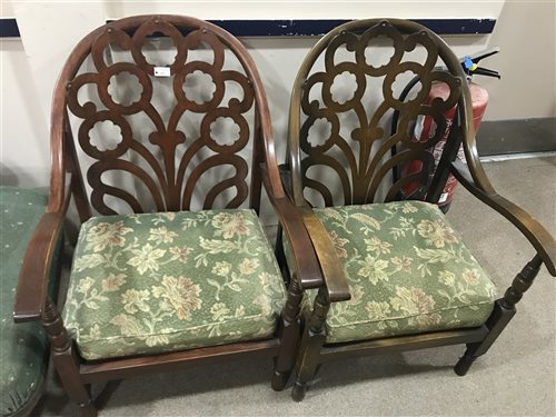 Lot 411 - TWO CARVER CHAIRS