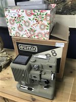 Lot 416 - AN EUMIG P8 FILM REEL AND OTHER REELS