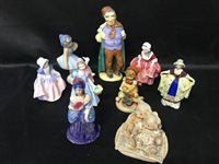 Lot 433 - A ROYAL DOULTON FIGURE OF DINKY DOO AND OTHER FIGURES