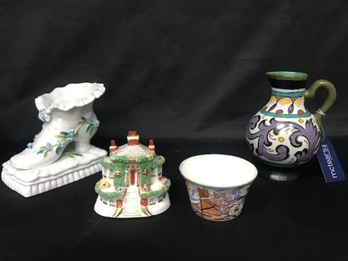 Lot 434 - A DUTCH GOUDA JUG AND OTHER COLLECTABLES