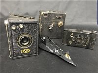 Lot 442 - A LOT OF VINTAGE BOX AND FOLDING CAMERAS