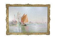 Lot 429 - A DAY IN OCTOBER, VENICE, BY SIR DAVID MURRAY