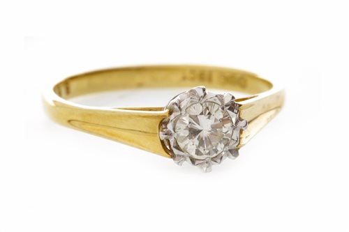 Lot 86 - A DIAMOND SOLITAIRE RING