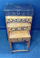 Lot 1029 - A CHINESE NEST OF TABLES