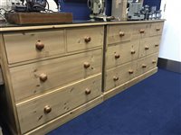 Lot 497 - TWO CHEST OF DRAWERS AND A BLANKET BOX