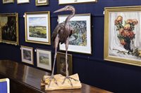 Lot 8 - HERON SCULPTURE BY SUSAN WHITE-OAKES