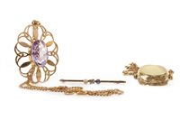 Lot 5 - TWO PENDANTS AND A BAR BROOCH