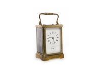 Lot 1461 - A LATE VICTORIAN CARRIAGE CLOCK