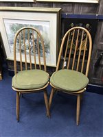 Lot 78 - TWO PRIORY CHAIRS