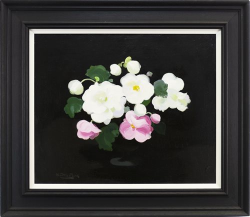 Lot 452 - PINK AND WHITE ROSES, BY JAMES STUART PARK