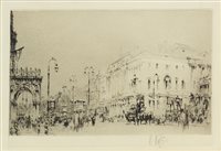 Lot 471 - PICCADILLY, LONDON, AN ORIGINAL ETCHING BY WILLIAM WALCOT
